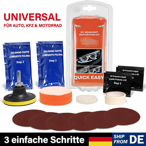 Scheinwerfer aufbereitung set - aufbereitung,