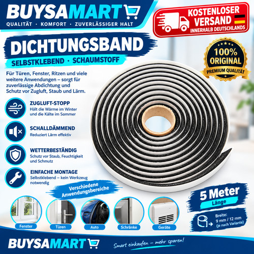 Qwork butylrundschnur schwarz - qwork,
